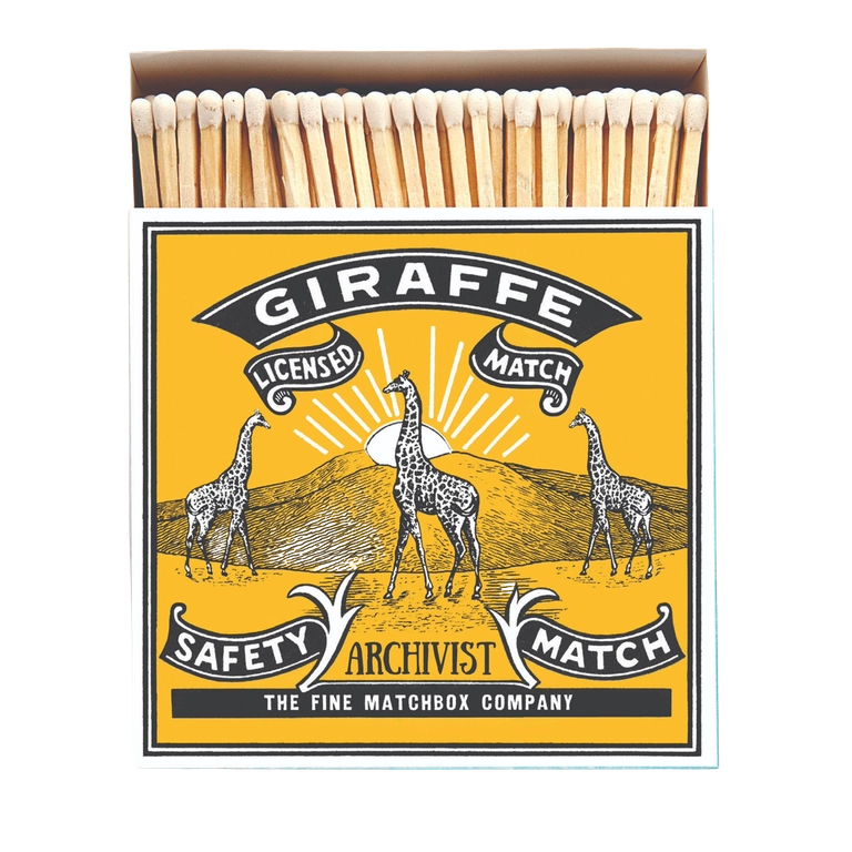 Archivist Gallery | Square Matchbox - Giraffe