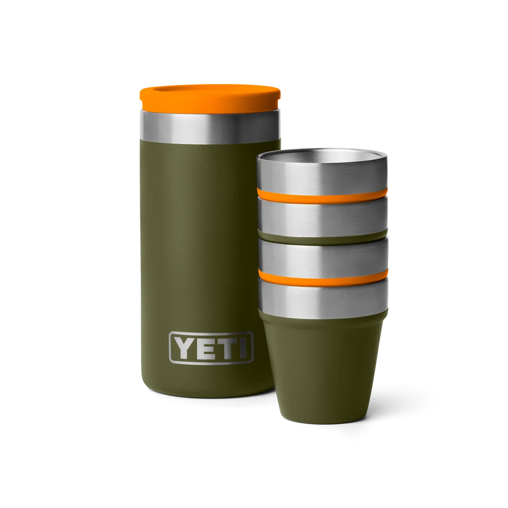 YETI | Shot Glasses & Case - Olive/King Crab Orange