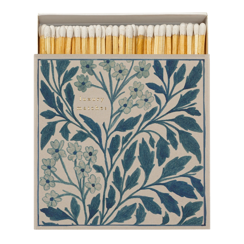 Archivist Gallery | Square Matchbox - Blue floral