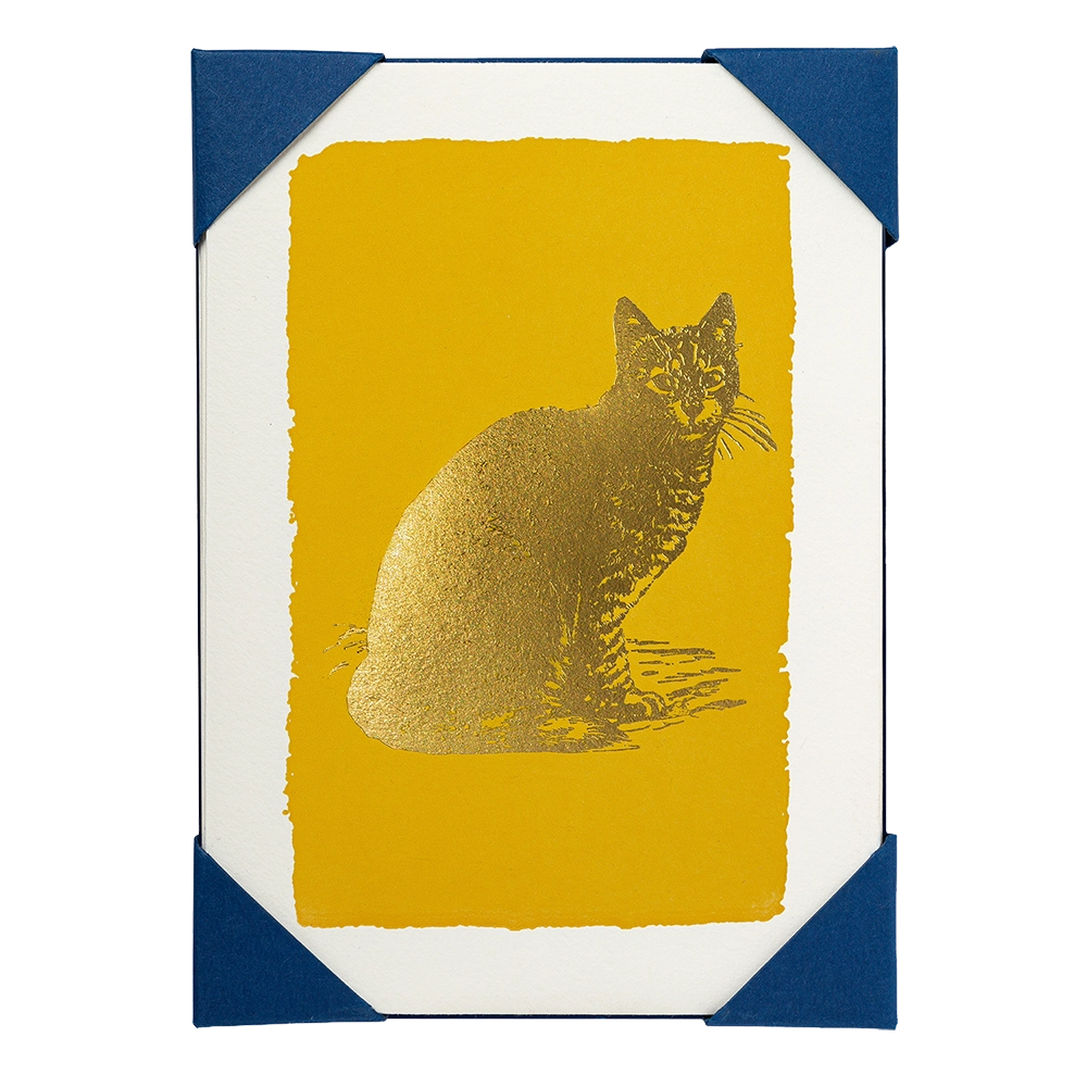 Archivist Gallery | Notelets - Gold Cat