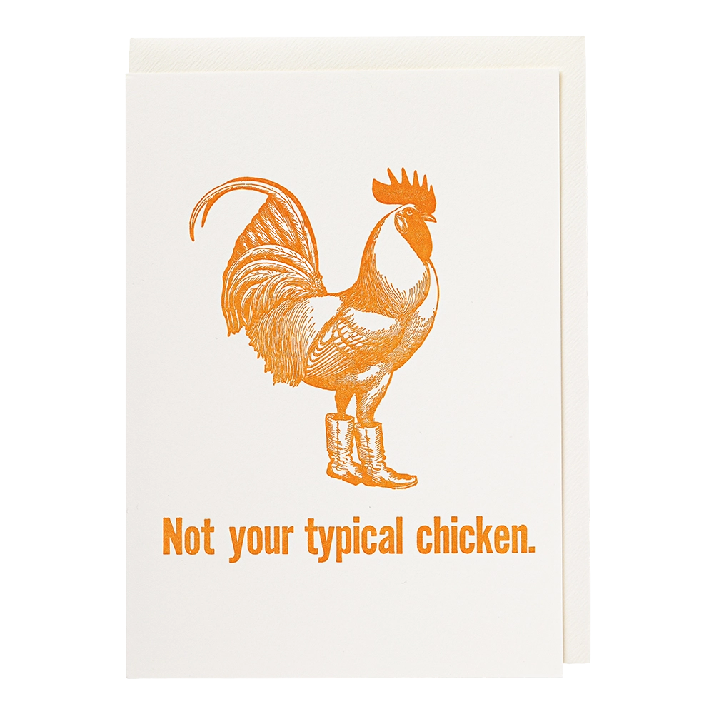 Archivist Gallery | Greeting card - Not your typical chicken