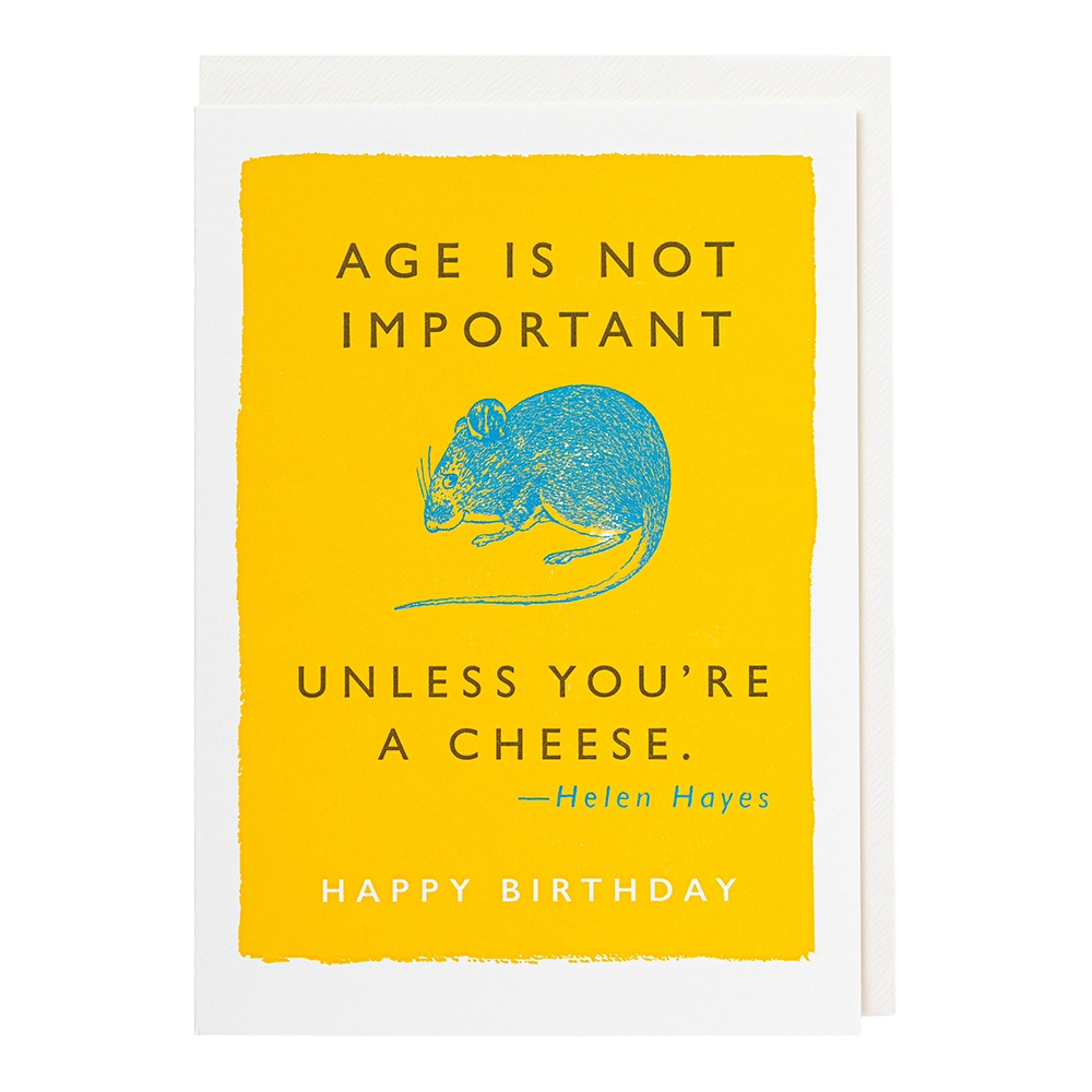 Archivist Gallery | Greeting card - Age Is Not Important
