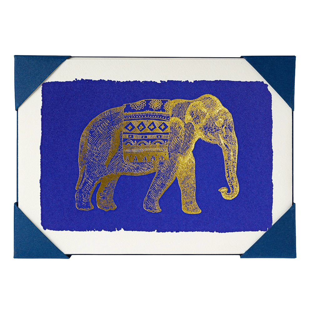 Archivist Gallery | Notelets - Gold Elephant