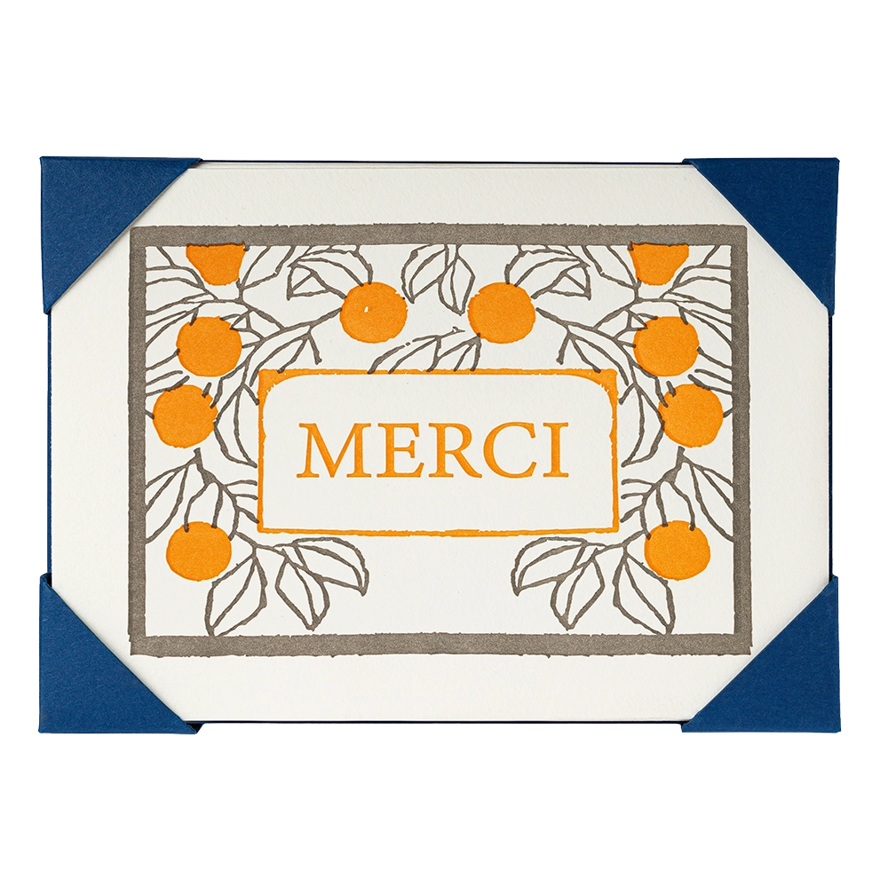 Archivist Gallery | Notelets - Merci Oranges