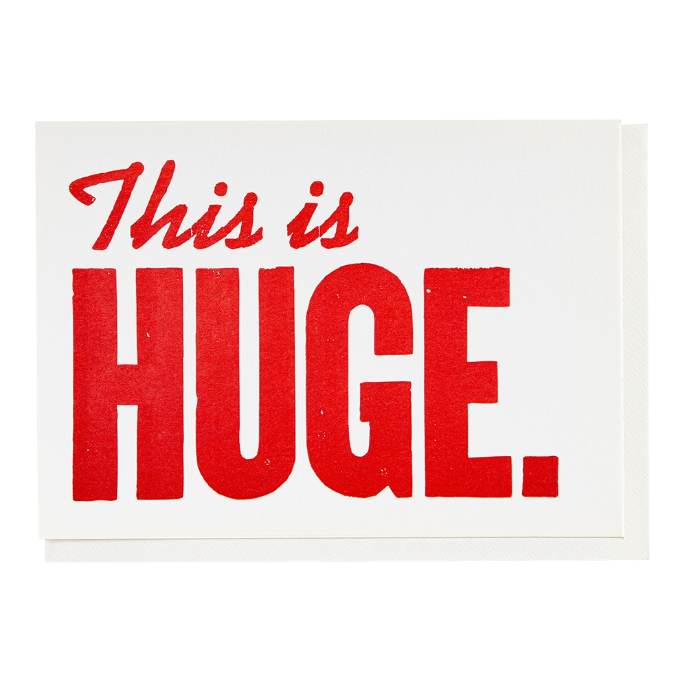 Archivist Gallery | Greeting card - This is Huge