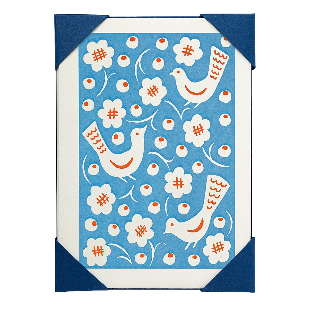 Archivist Gallery | Notelets - Bluebird Pattern