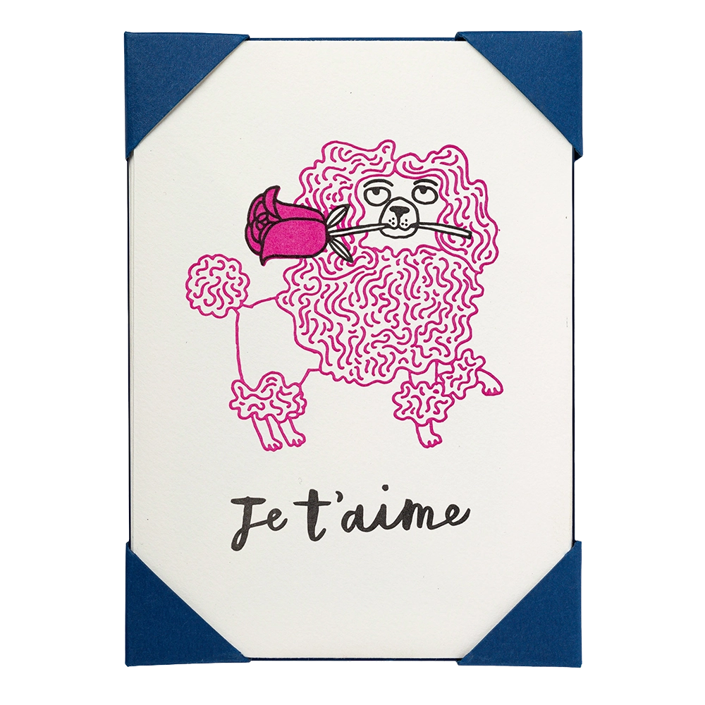 Archivist Gallery | Notelets - Poodle Je T'aime