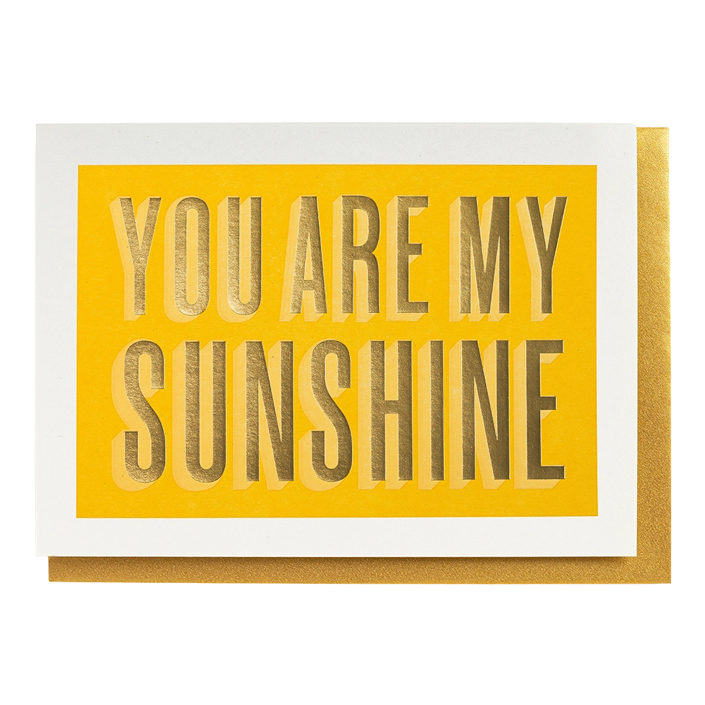 Archivist Gallery | Greeting card - You Are My Sunshine