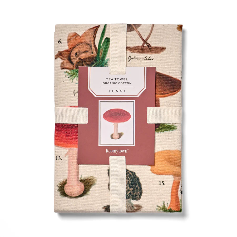 Roomytown | Organic Cotton Tea Towel - Fungi