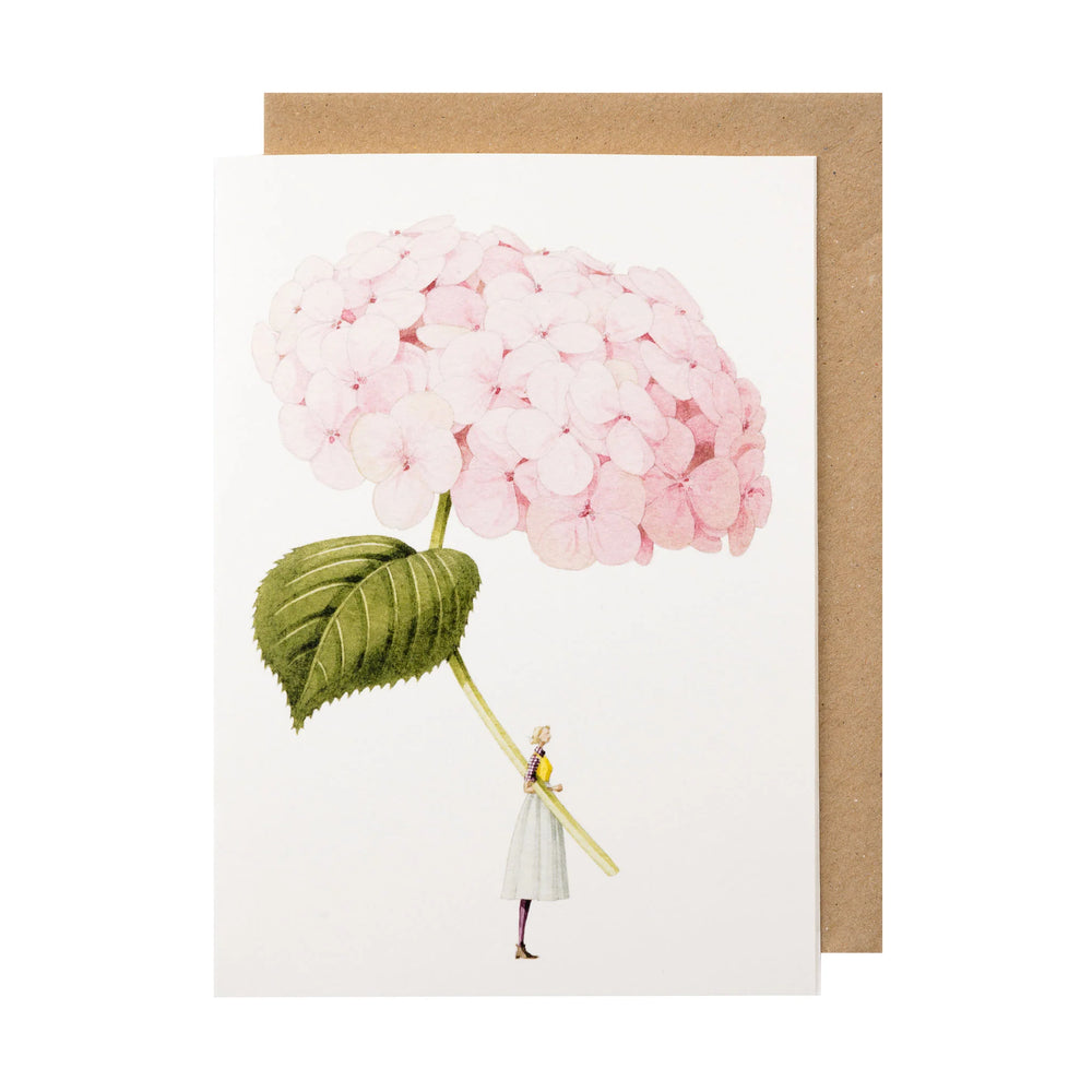 Laura Stoddart | Greeting Card - Pale Pink Hydrangea
