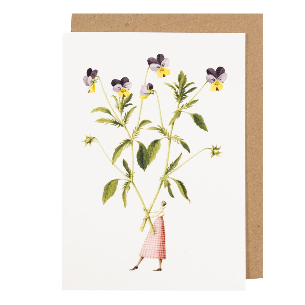 Laura Stoddart | Greeting Card - Spring Flowers - Viola