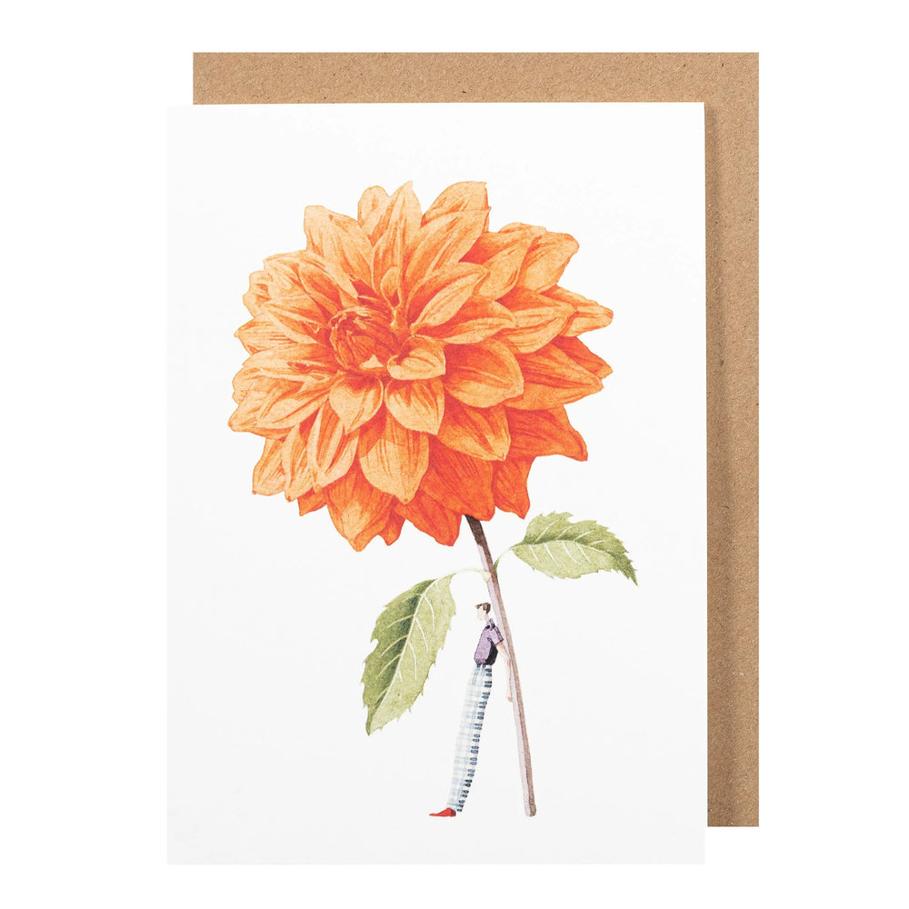 Laura Stoddart | Greeting Card - Dahlia Orange