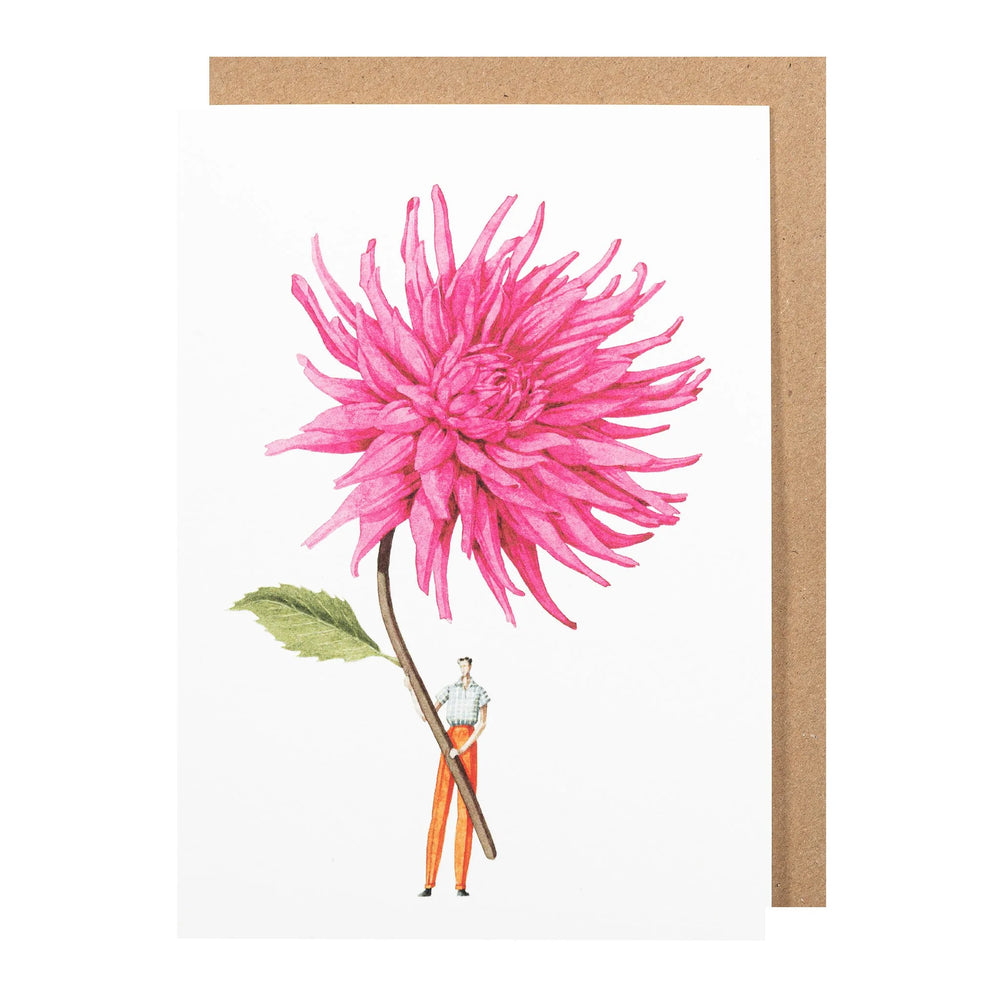 Laura Stoddart | Greeting Card - Pink Dahlia