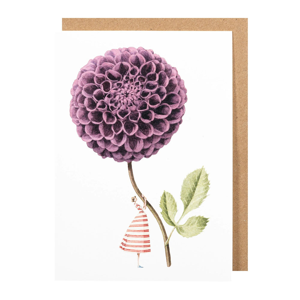 Laura Stoddart | Greeting Card - Purple Dahlia