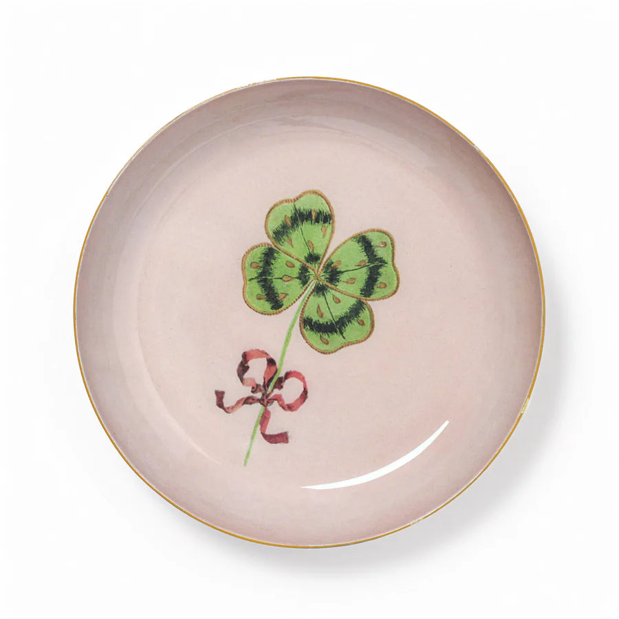 Roomytown | Round Enamel Tray - Small - Clover