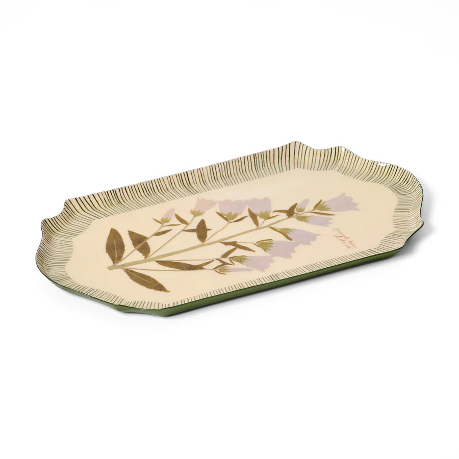 Roomytown | Enamel Tray - Campanula Bellflower