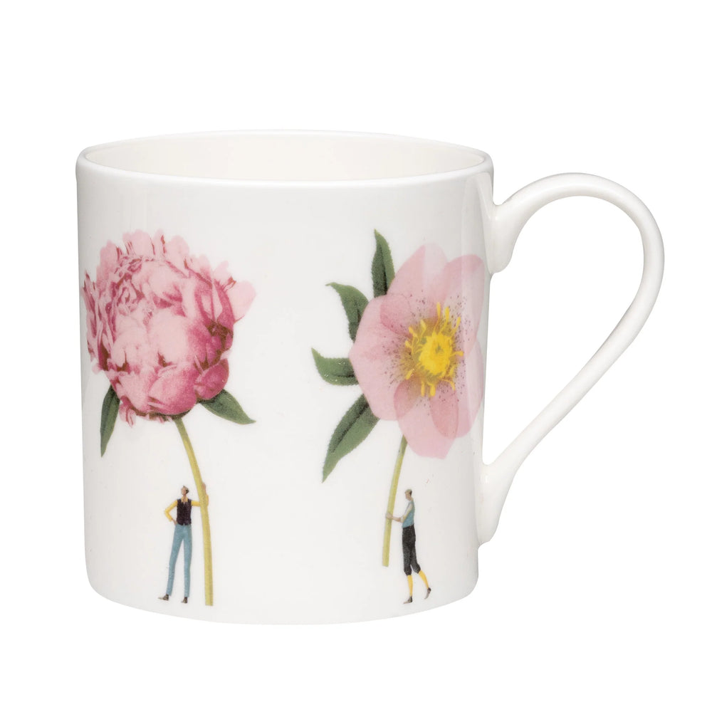 Laura Stoddart | Bone China Mug -  Pink flowers