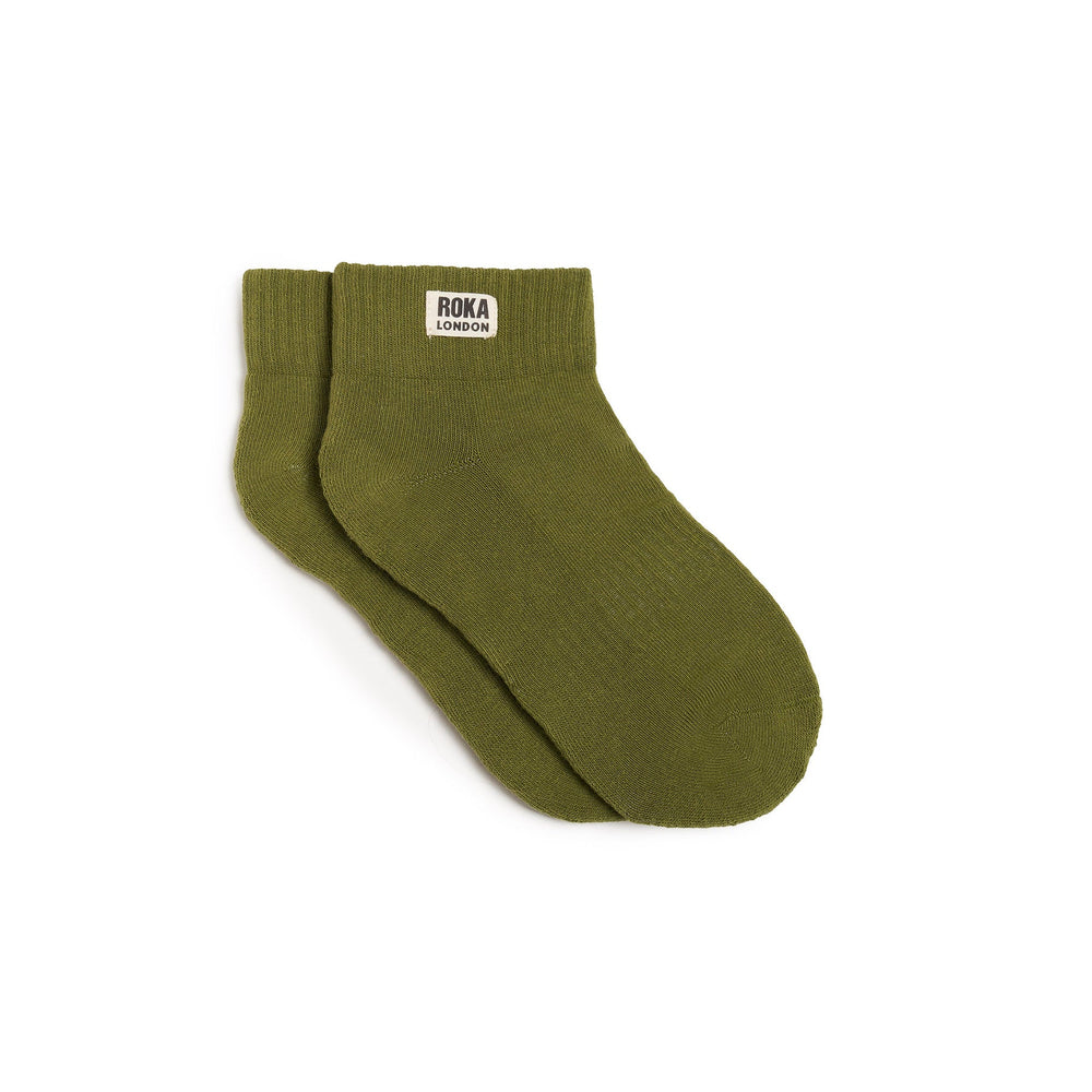 ROKA London | Wembley Ankle Socks - Women - Avocado