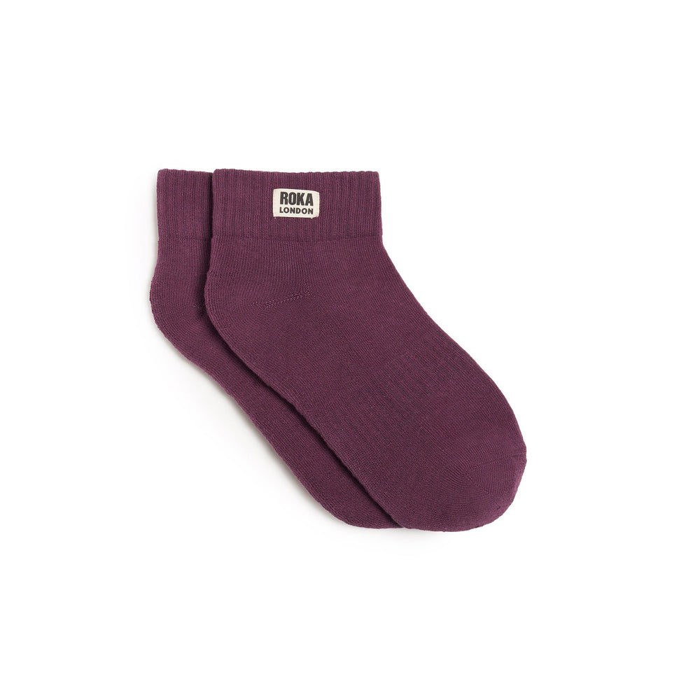 ROKA London | Wembley Ankle Socks - Women - Berry