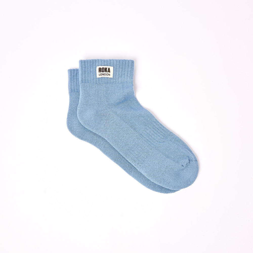 ROKA London | Wembley Ankle Socks - Men - Airforce