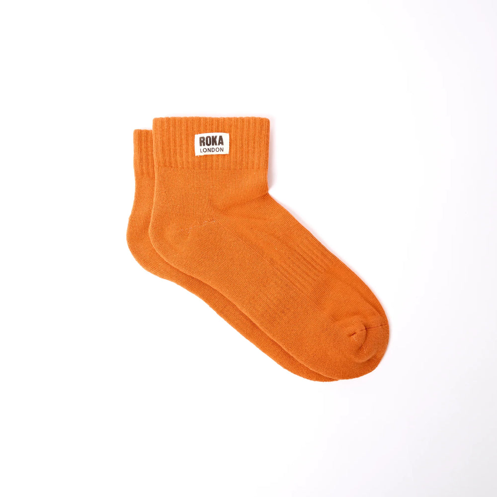 ROKA London | Wembley Ankle Socks - Men - Burnt Orange