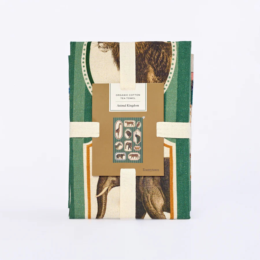 Roomytown | Organic Cotton Tea Towel - Animal Kingdom