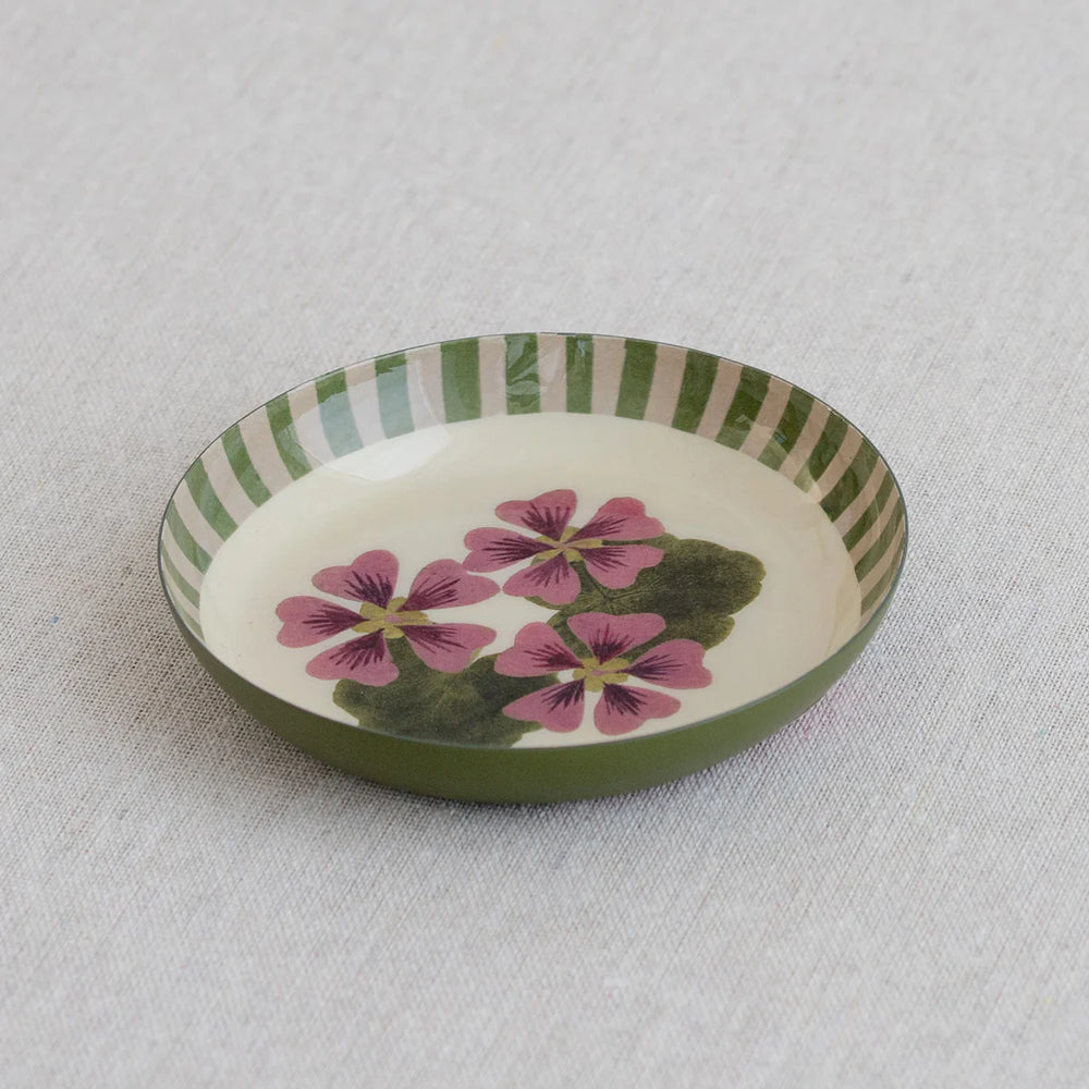 Roomytown | Round Enamel Tray - Geranium