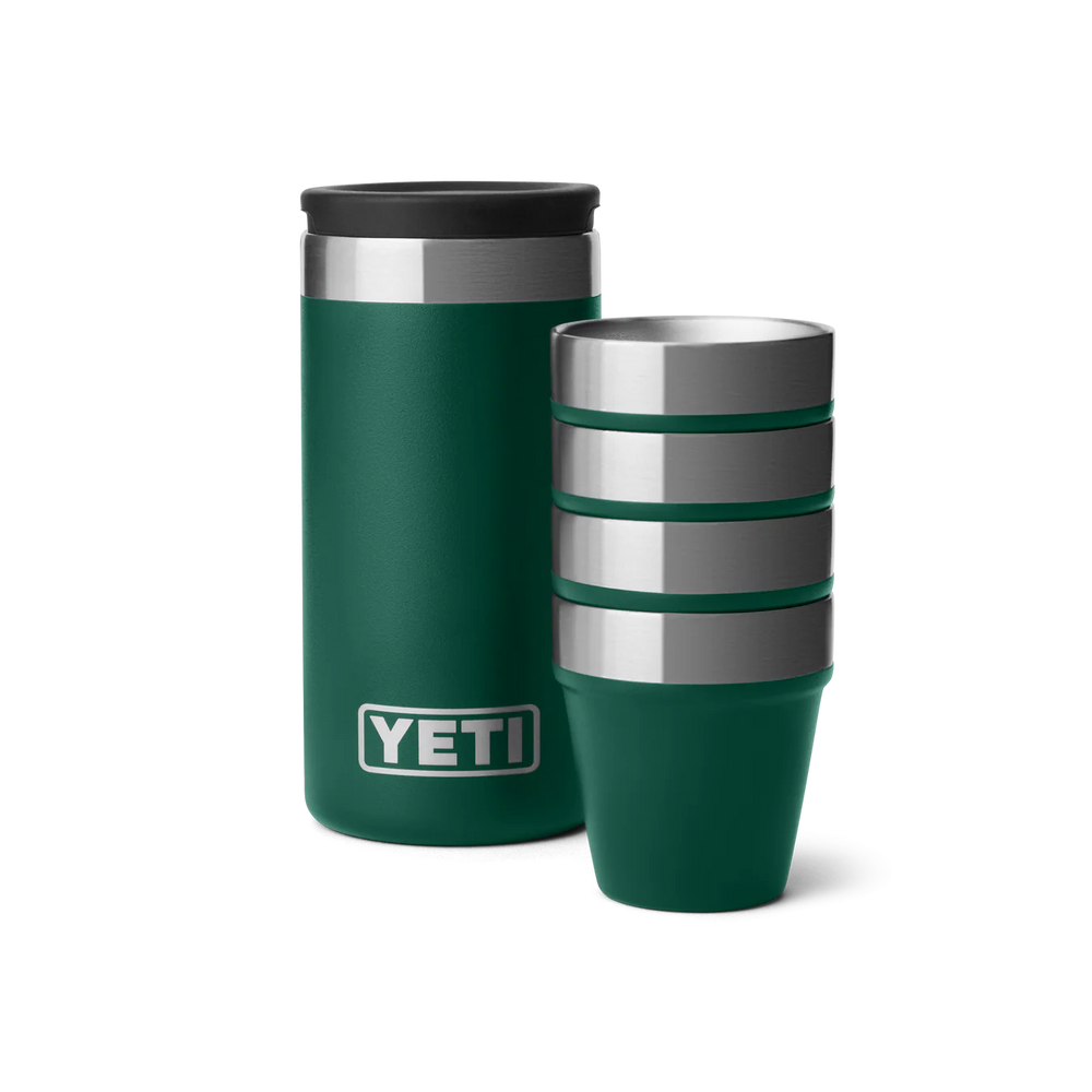 YETI | Shot Glasses & Case - Black Forest Green