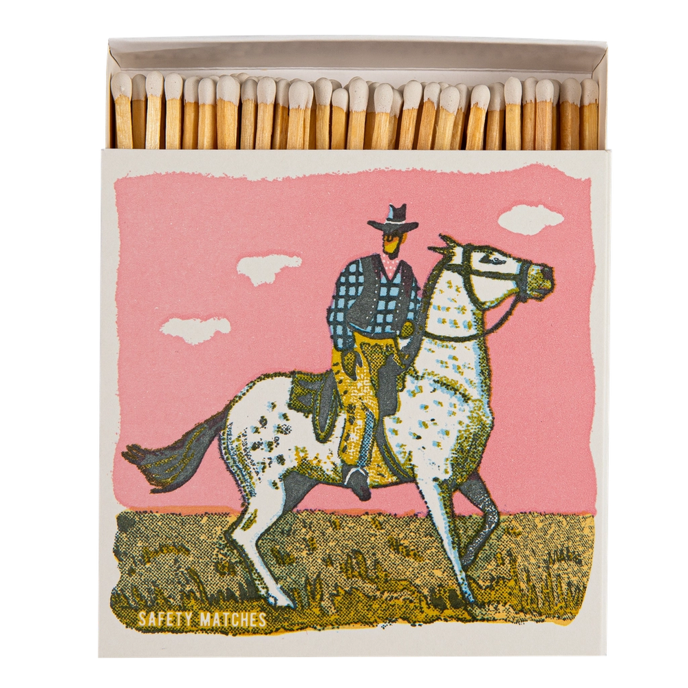 Archivist Gallery | Square Matchbox - Pink Cowboy