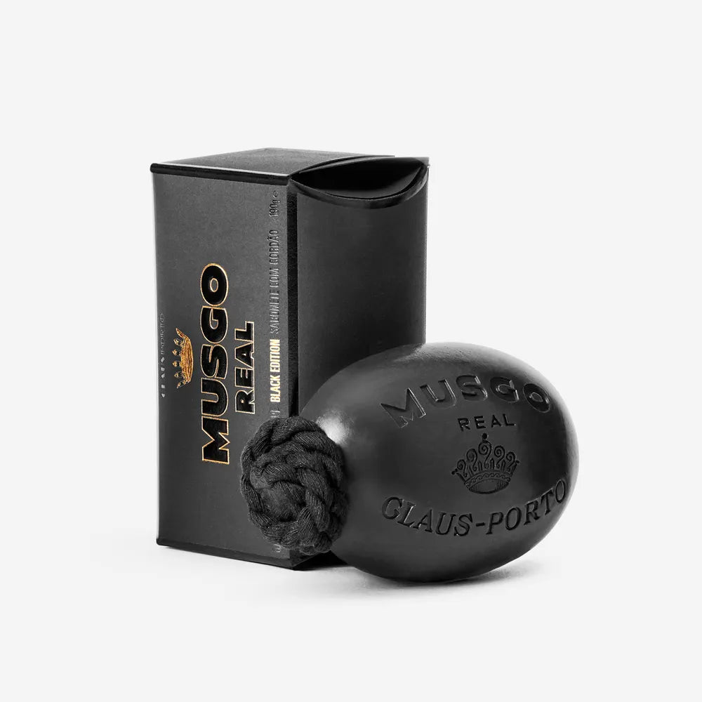 Claus Porto | Musgo Real - Soap on a Rope - Black Edition - 190g
