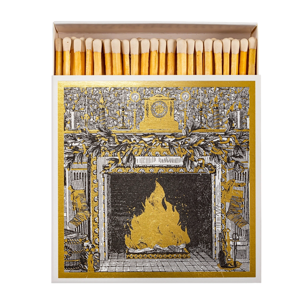 Archivist Gallery | Square Matchbox - Christmas Fireside