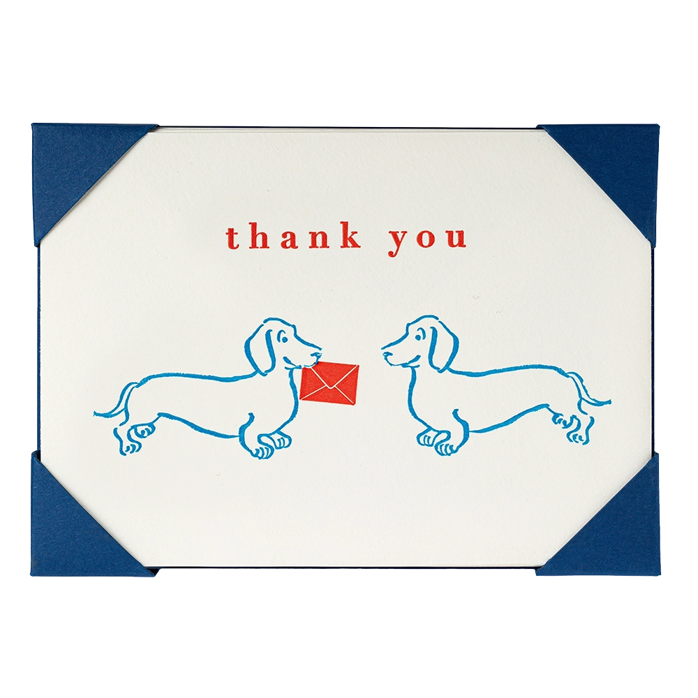 Archivist Gallery | Notelets - Dachshunds Thank you