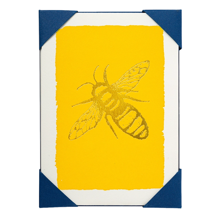 Archivist Gallery | Notelets - Gold Bee