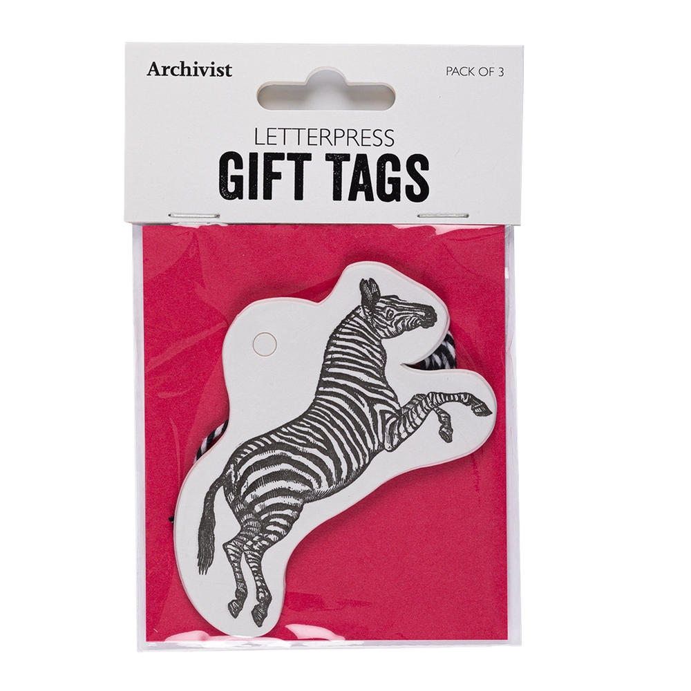 Archivist Gallery | Gift Tags - Zebra