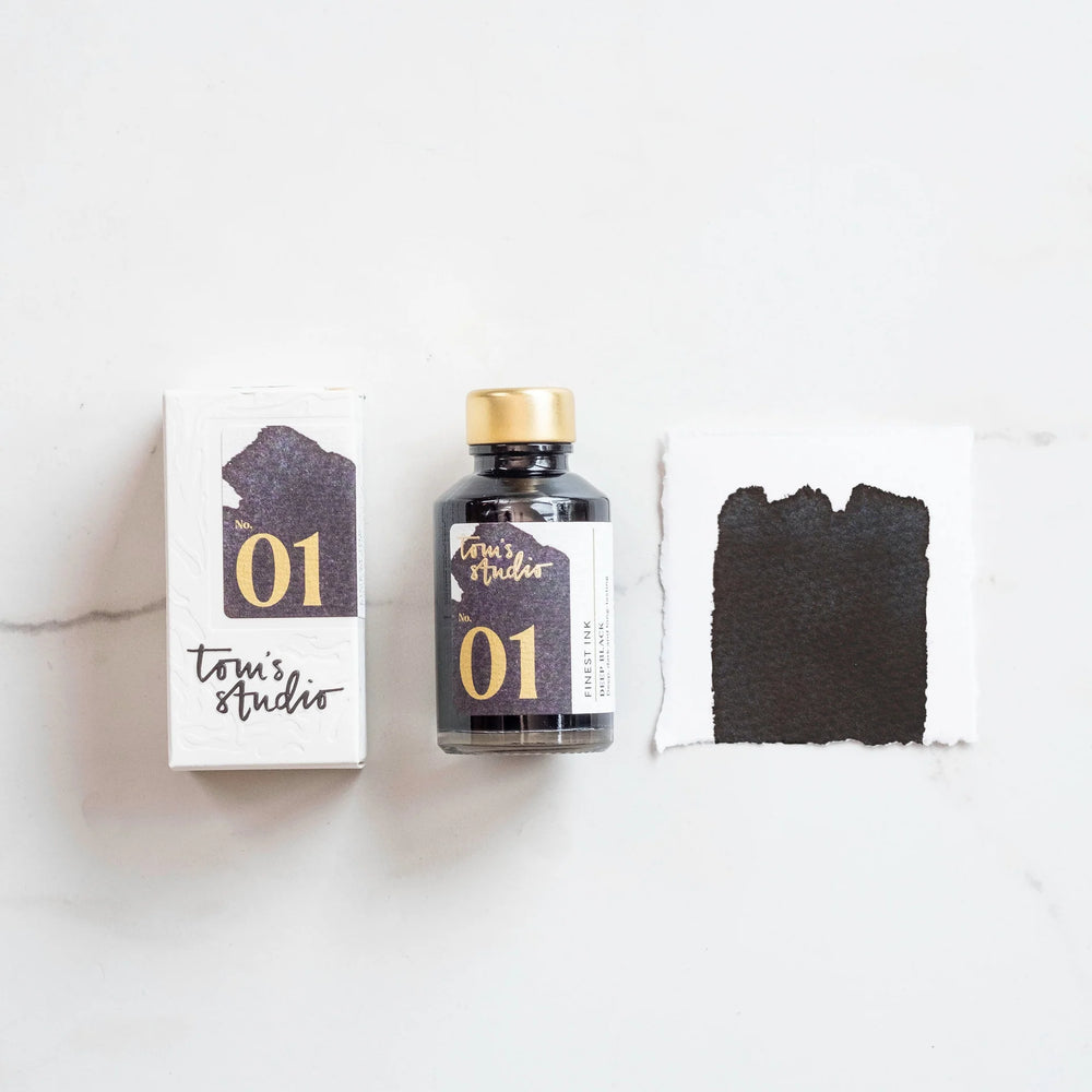 Tom's Studio | Fountain Pen Ink 50ml - 01 - Deep Black