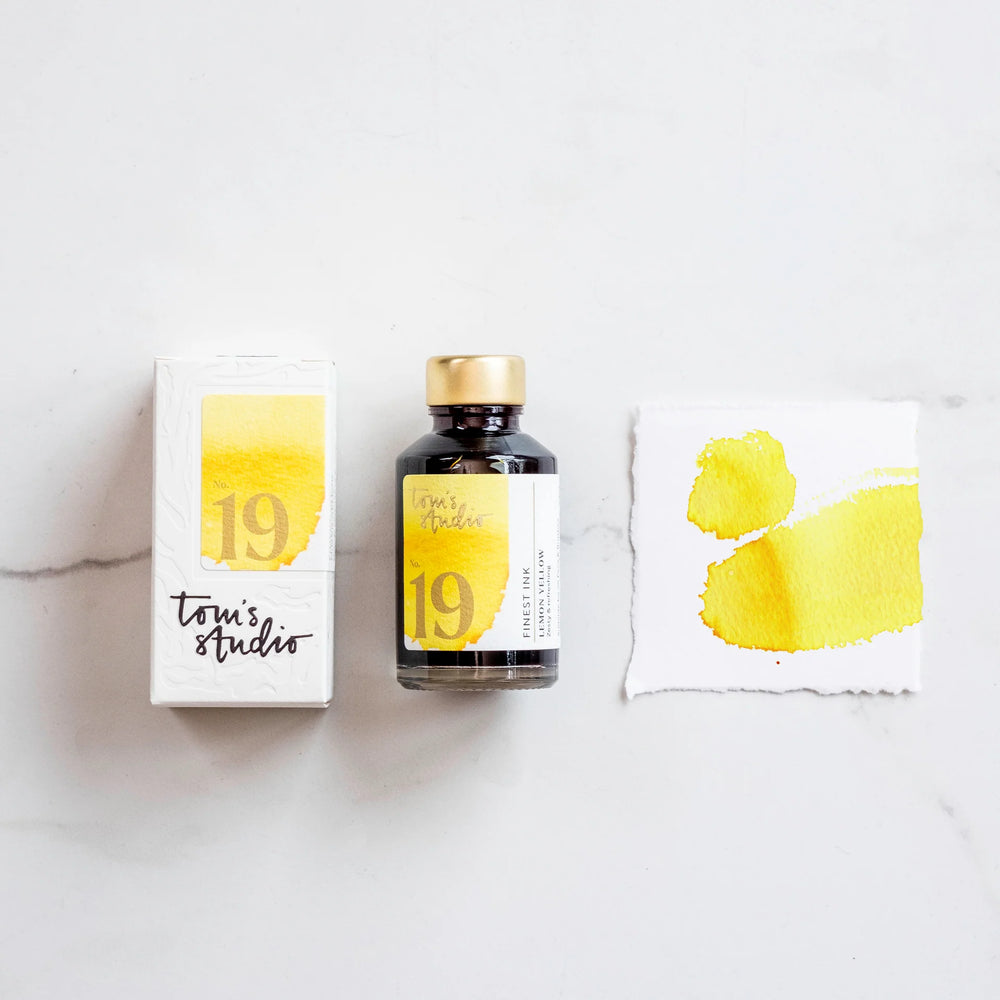 Tom's Studio | Fountain Pen Ink 50ml - 19 - Lemon Yellow