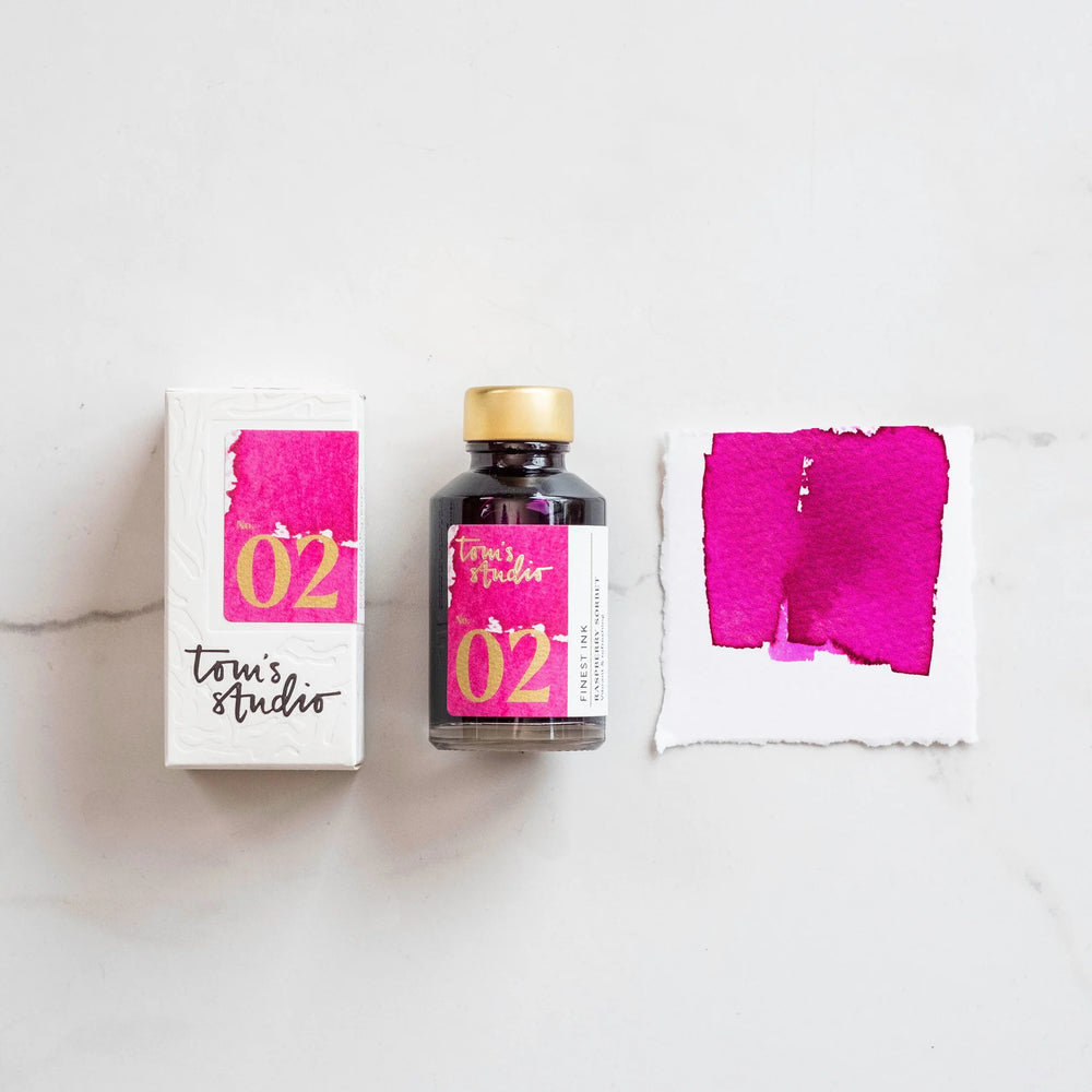 Tom's Studio | Fountain Pen Ink 50ml - 02 - Raspberry Sorbet