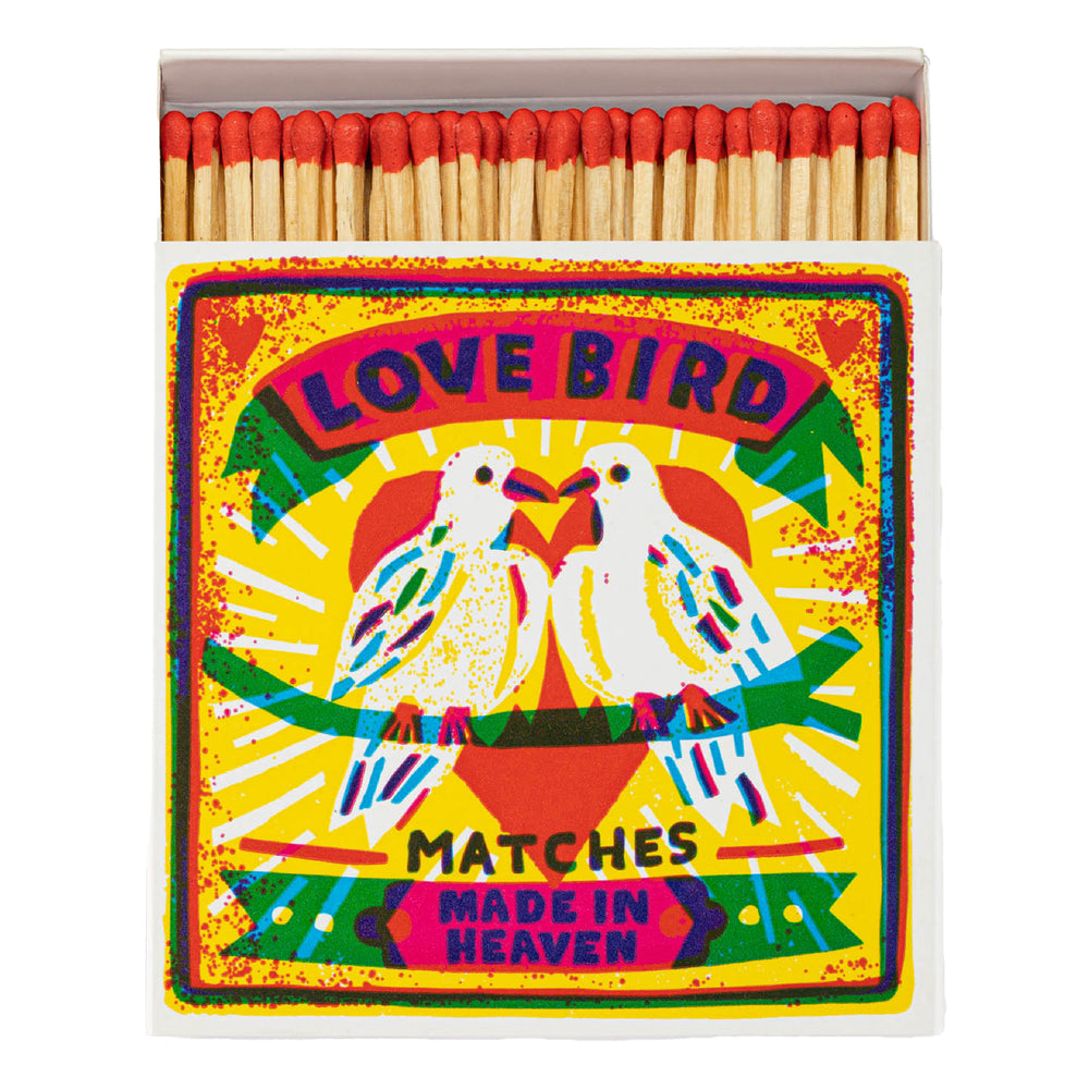 Archivist Gallery | Square Matchbox - Love Birds
