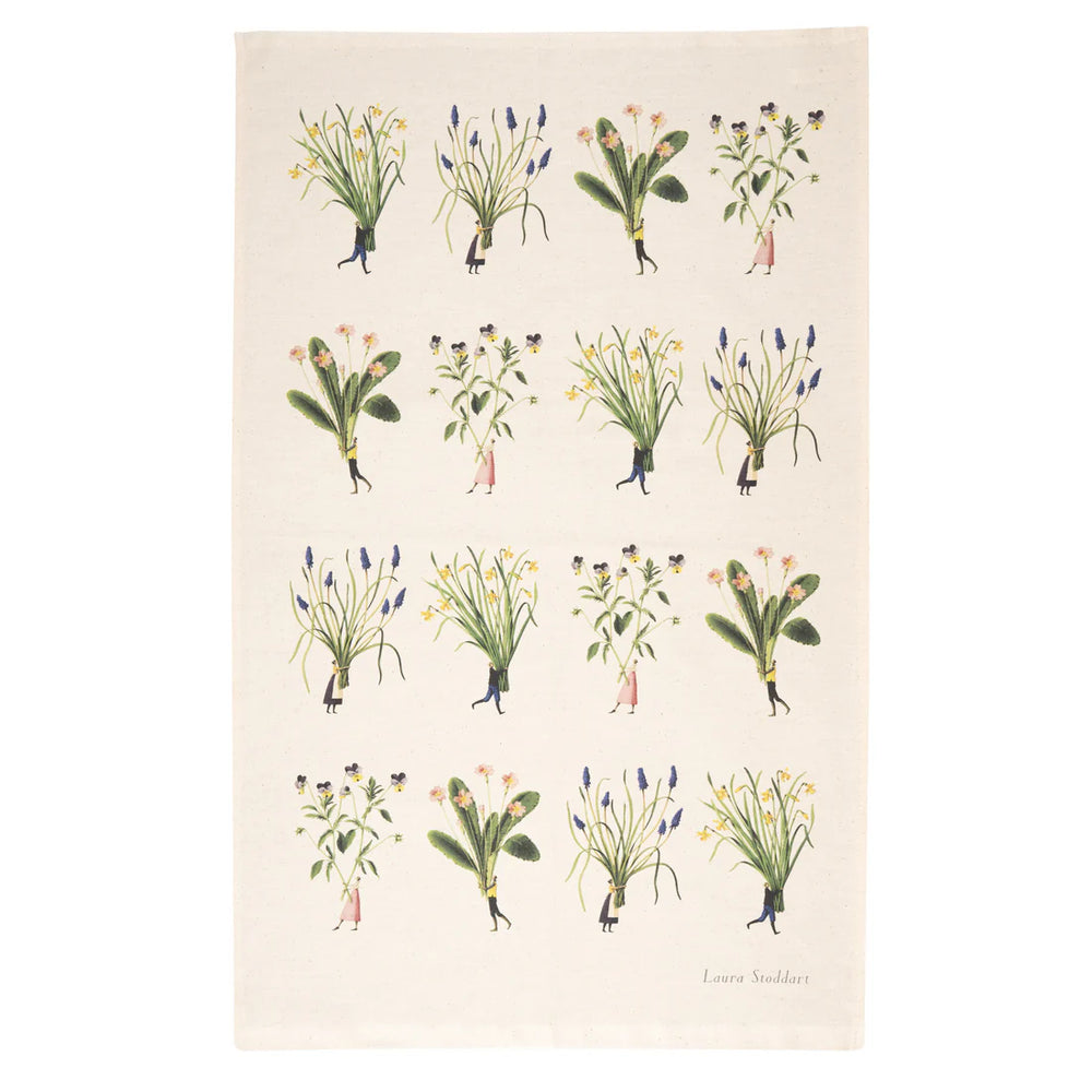 Laura Stoddart | Tea Towel - Spring Flowers Multi