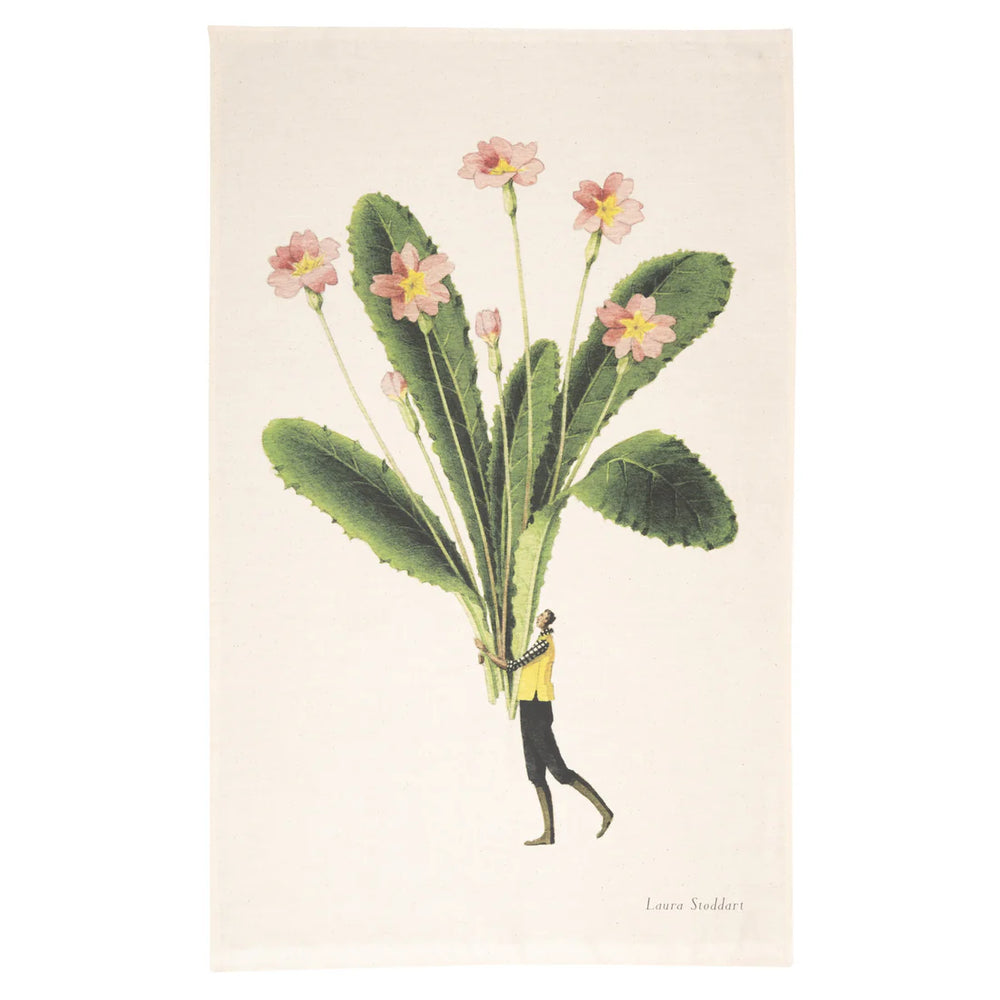 Laura Stoddart | Tea Towel - Spring Flowers Primrose